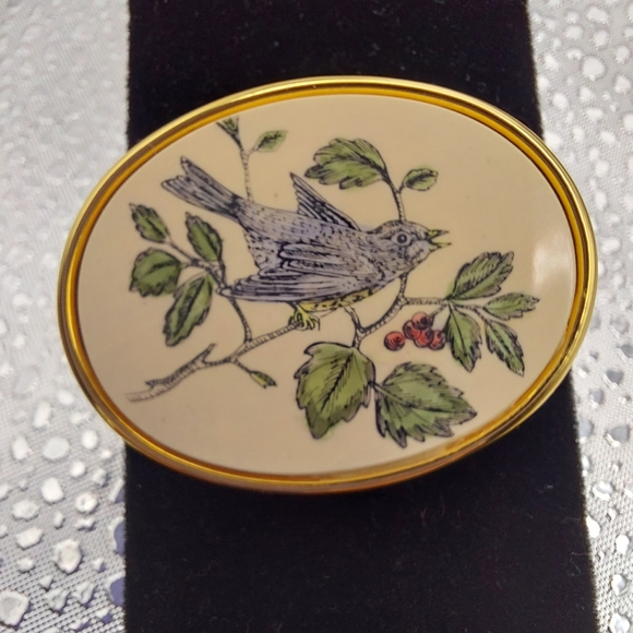 Vintage Barlow Etched Bird Brooch, GC & Attractive. - Picture 13 of 13